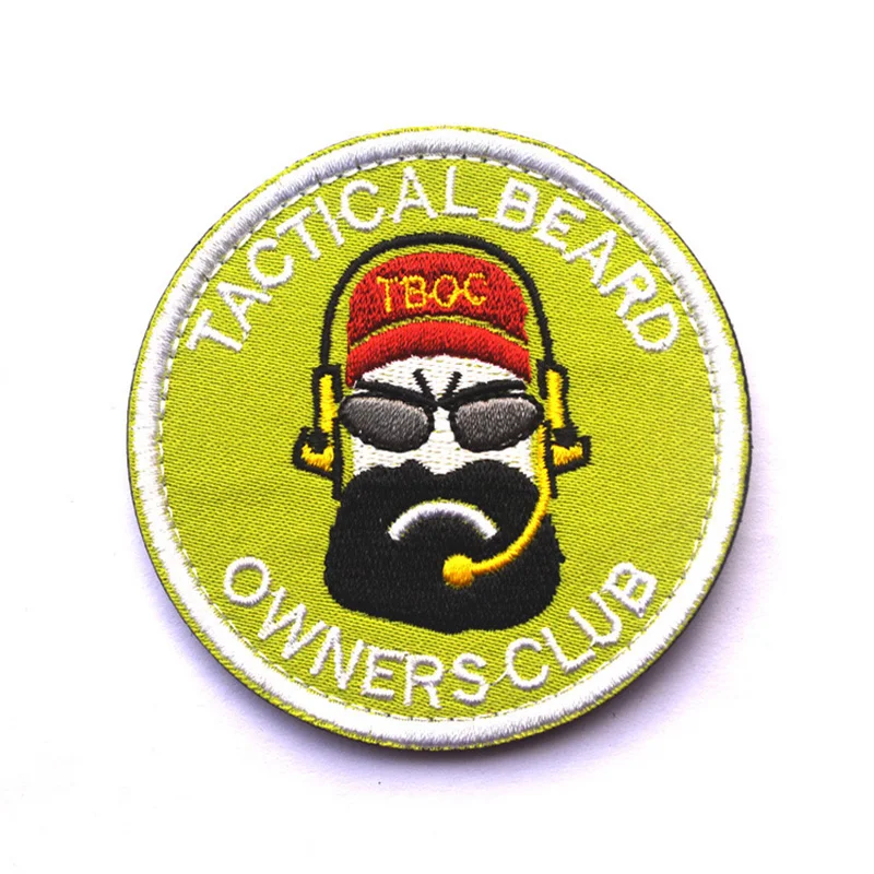Тактические Патчи для болельщика шеврон Tactic Beard забавный и великолепный военный