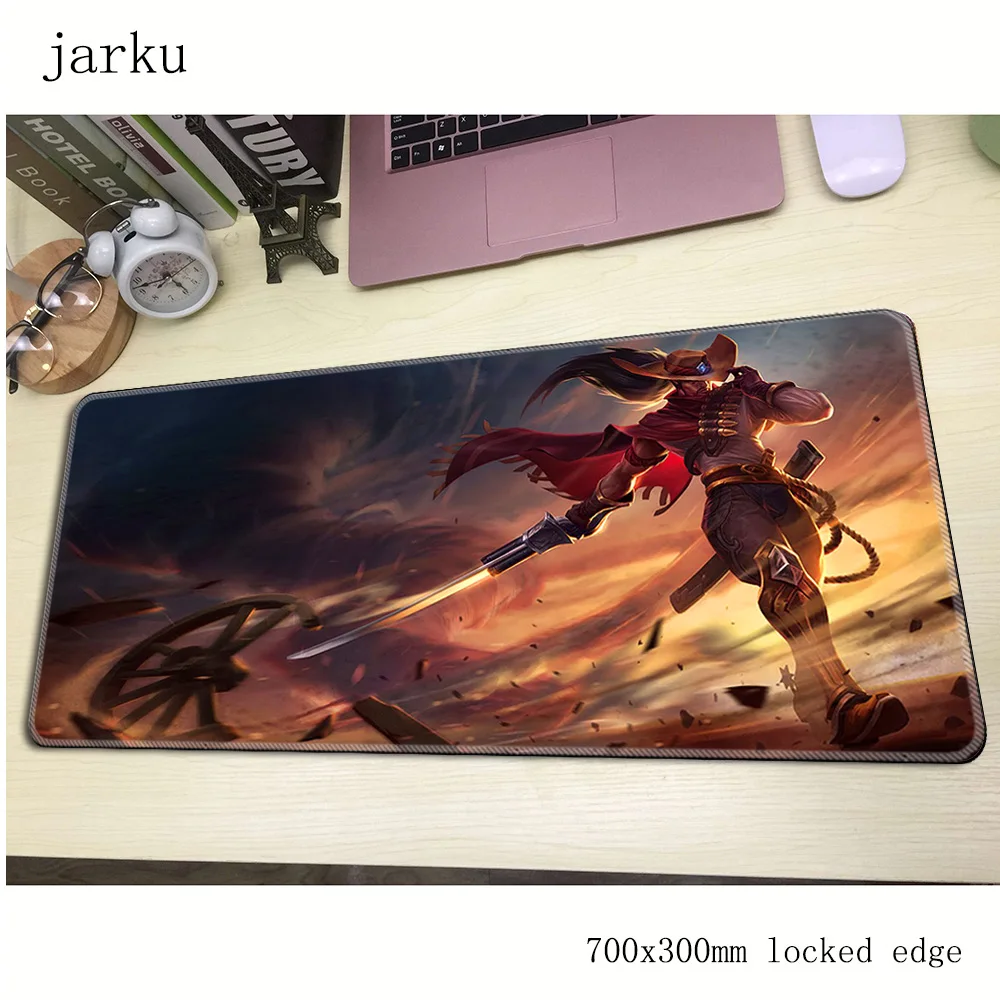 Коврик для мыши yasuo игровой коврик 700x300x2 мм большой самый дешевый эргономичный