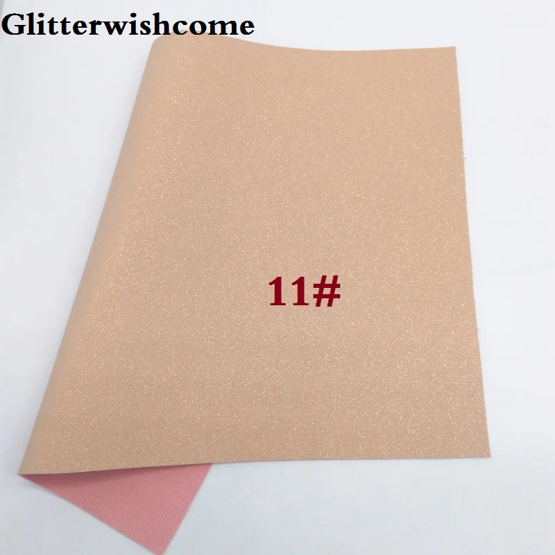 Glitterwishcome 21X29 см A4 размер винил для бантов замша блеск кожа Fabirc искусственная кожа листы для бантов, GM209A - Цвет: 11