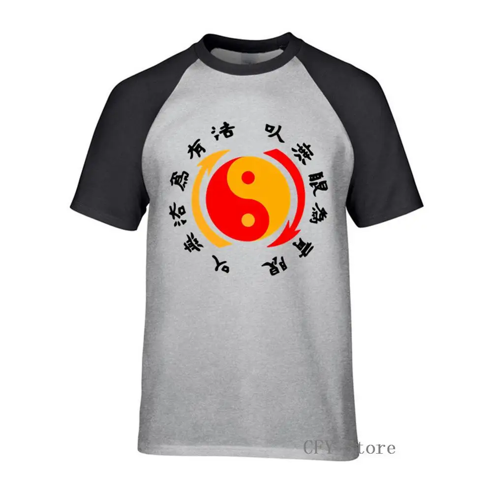 Мужская хлопковая футболка Kungfu Модная для папы Брюса Ли | одежда