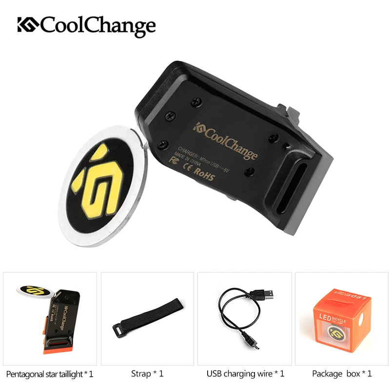 Coolchange Велосипедное освещение Велоспорт велосипед задний фонарь светодиодный