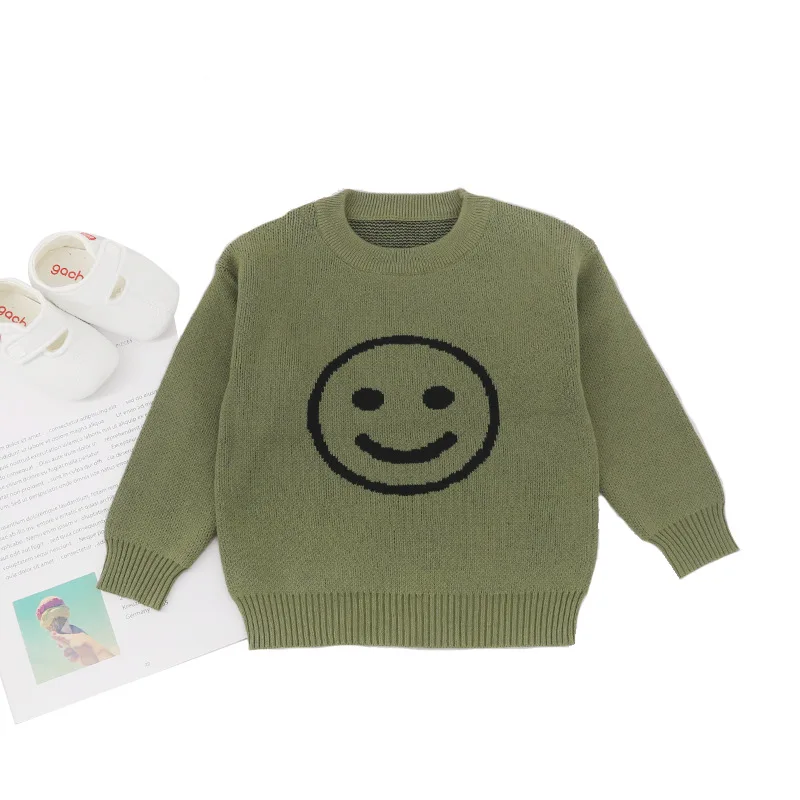 Детские свитера для малышей в горошек мальчиков зимние девочек вязаный детский