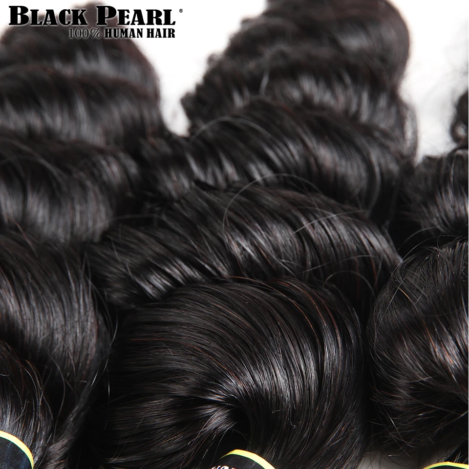 Перуанские пучки волос свободная глубокая волна человеческие волосы для