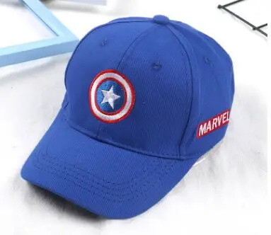 Captain Blue Хлопок малыш улыбка вышивка бейсболки для женщин весна мальчик ребенок повседневное регулируемая бейсболка шляпа Кепка кость Gorros - Цвет: Captain Blue