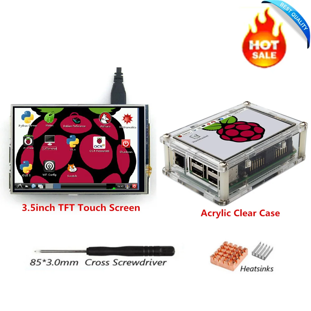 3 5 дюймов SPI TFT ЖК дисплей Экран дисплея с сенсорным Панель 480*320 + прозрачный чехол