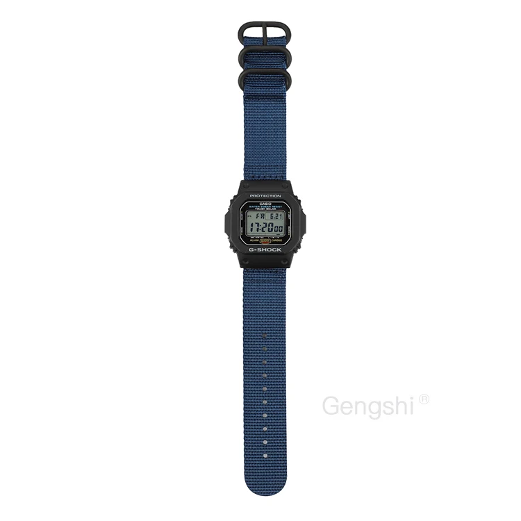 16 мм нейлоновый сменный ремешок для часов TIMEX T2n720, T2n721 T2n739, T49859, T2p141, T2n722, T2n723, T2n738 - Цвет ремешка: Синий