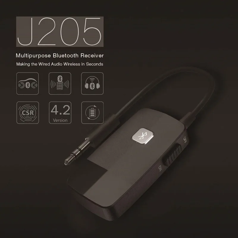 Bluetooth 4 2 приемник с 3 5 мм RCA Jack портативный беспроводной аудио адаптер для
