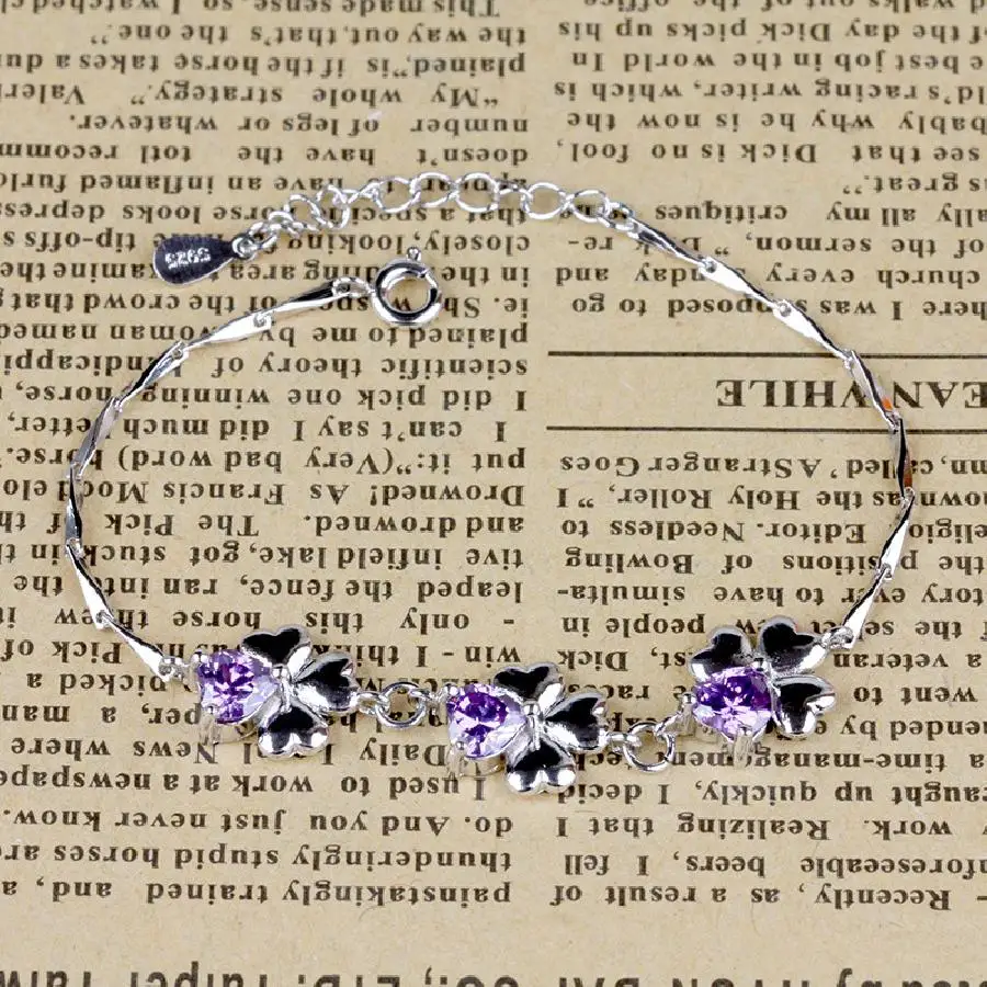 KITEAL New Arrival!! Perfume women friendship bangle Four leaf straw Bracelet clover pulseras bijoux | Украшения и аксессуары