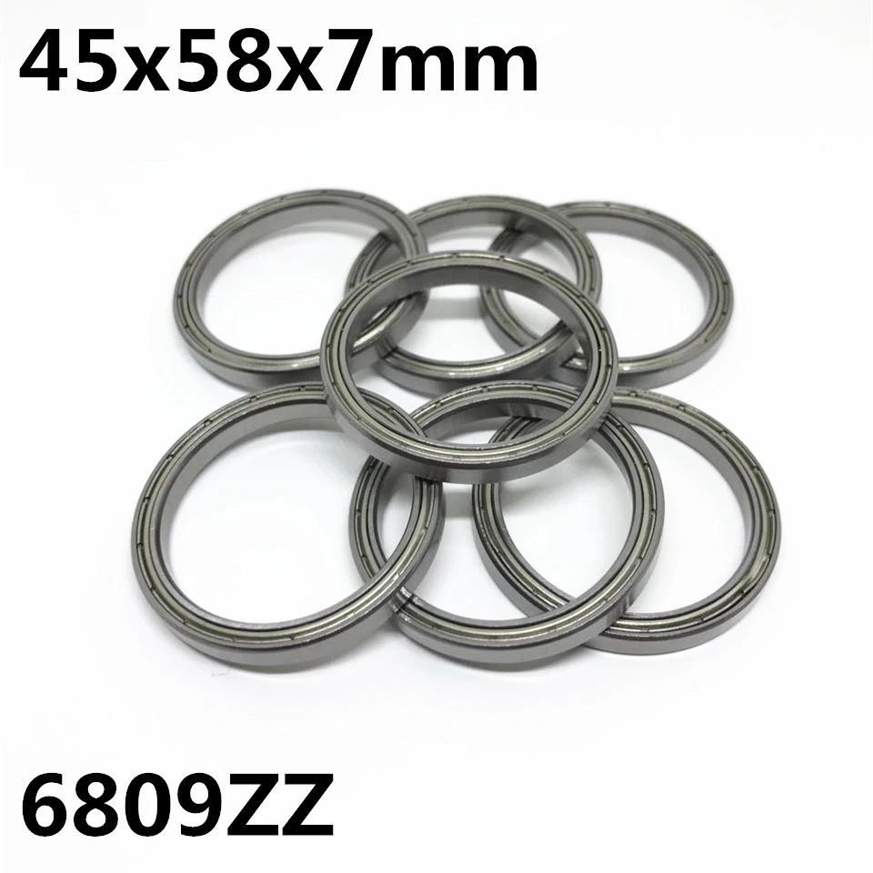 50pcs 6809ZZ 6809-2RS The high quality of ultra-thin deep groove ball bearings 45x58x7 mm 6809Z 6809RS