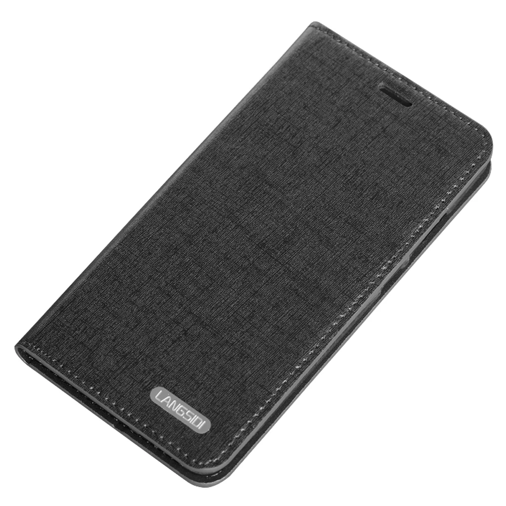 Чехол-книжка из натуральной кожи в деловом стиле с тремя слотами для карт samsung On5