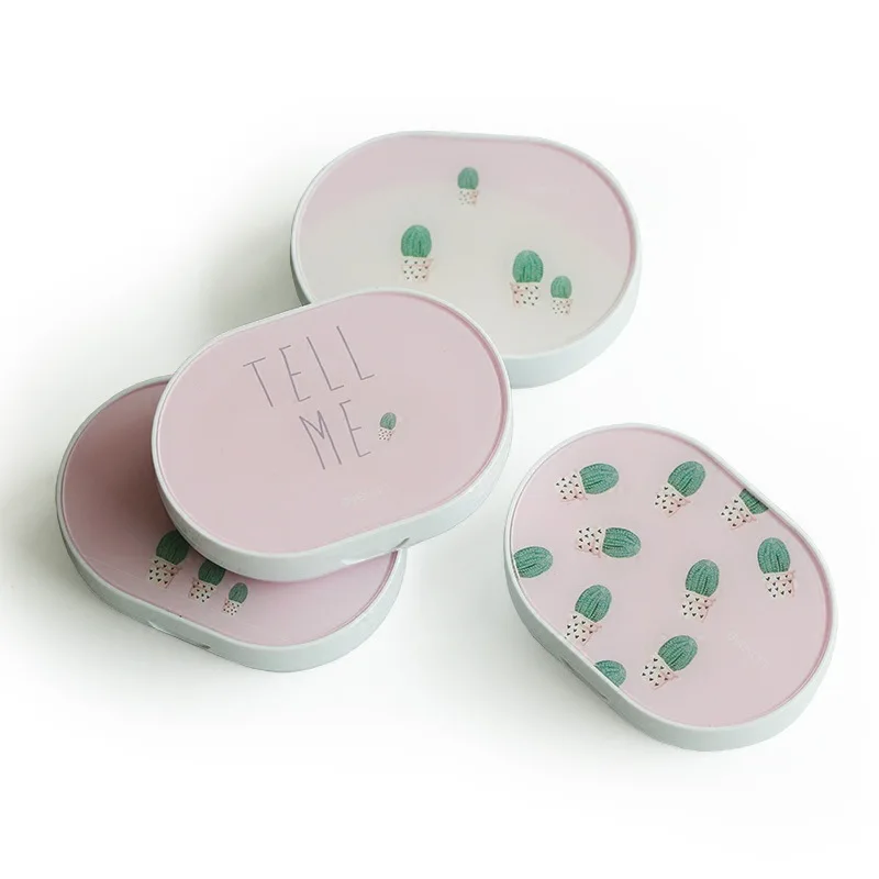 Новый модный контейнер для хранения контактных линз женщин и девочек розовый