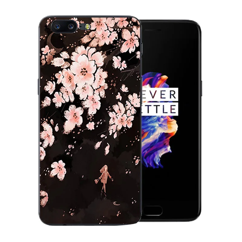Чехол для телефона Oneplus 5 мягкий силиконовый чехол из ТПУ дюйма One Plus с рисунком