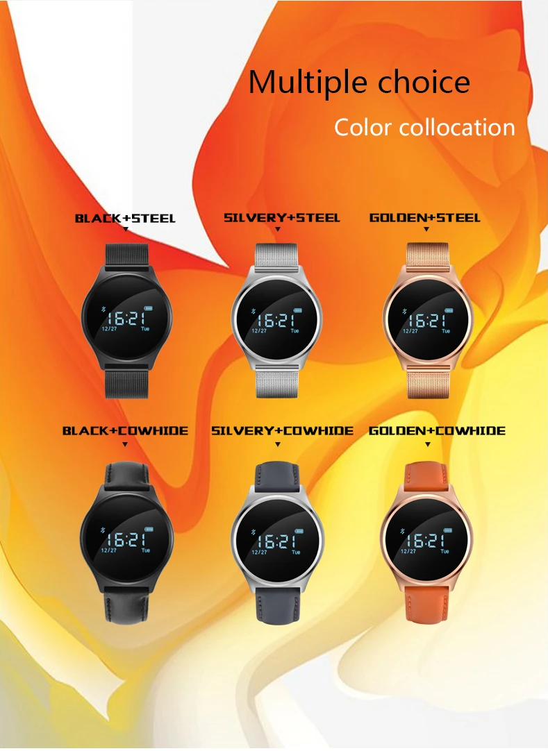 Лучшие продажи монитор сна умный фитнес Золотой bp hr Smartband умные часы Управление камерой сенсорный экран браслет Поддержка ios