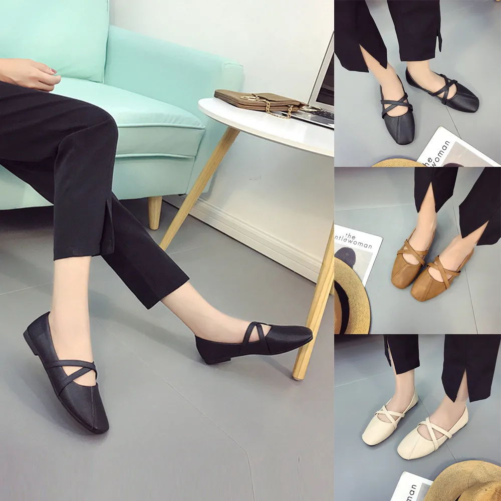 SAGACE/Новинка Лидер продаж Обувь для женщин и девушек без шнуровки на плоской