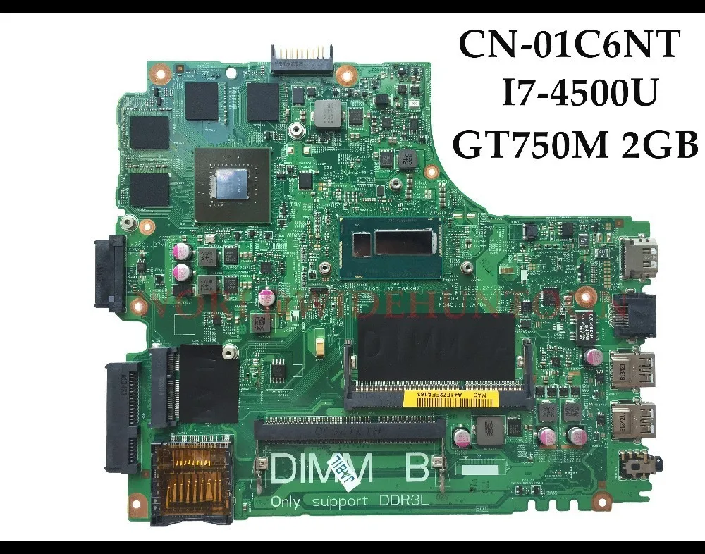 Высокое качество для Dell Inspiron 3437 5437 материнская плата ноутбука CN 01C6NT 1C6NT SR16Z I7 4500U