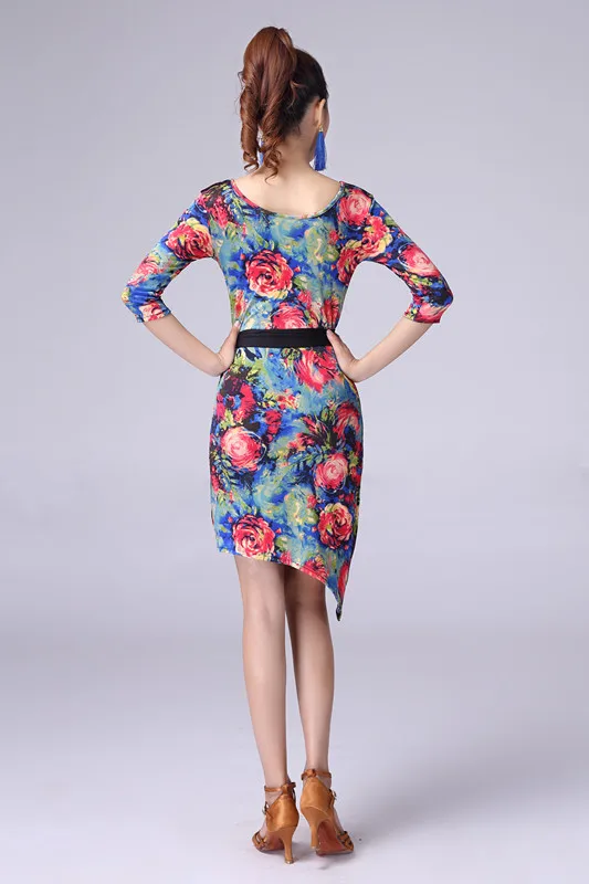Платье для латиноамериканских танцев черное красное леопардовое|dance wear|dress salsalatin