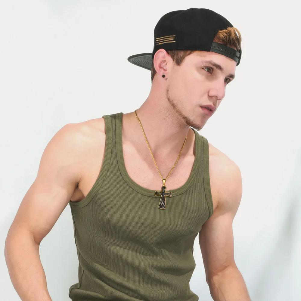 Новейший выпуск крест подвеска в стиле панк веревочная цепочка ожерелье