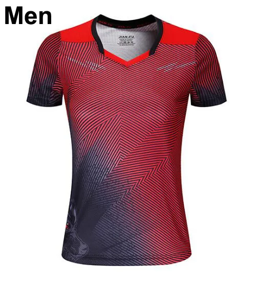Men one Shirt Женские и мужские теннисные футболки с красным волчьим глазом, футболка для бадминтона для мальчиков, детская майка для бадминтона, детские черные теннисные шорты, комплект банбинтона - Цвет: Men one Shirt