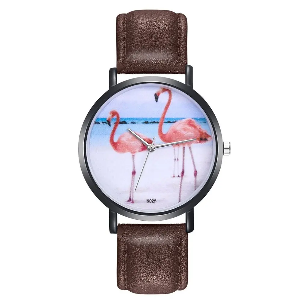 Женские кварцевые часы Аналоговые Кварцевые c циферблатом наручные Фламинго