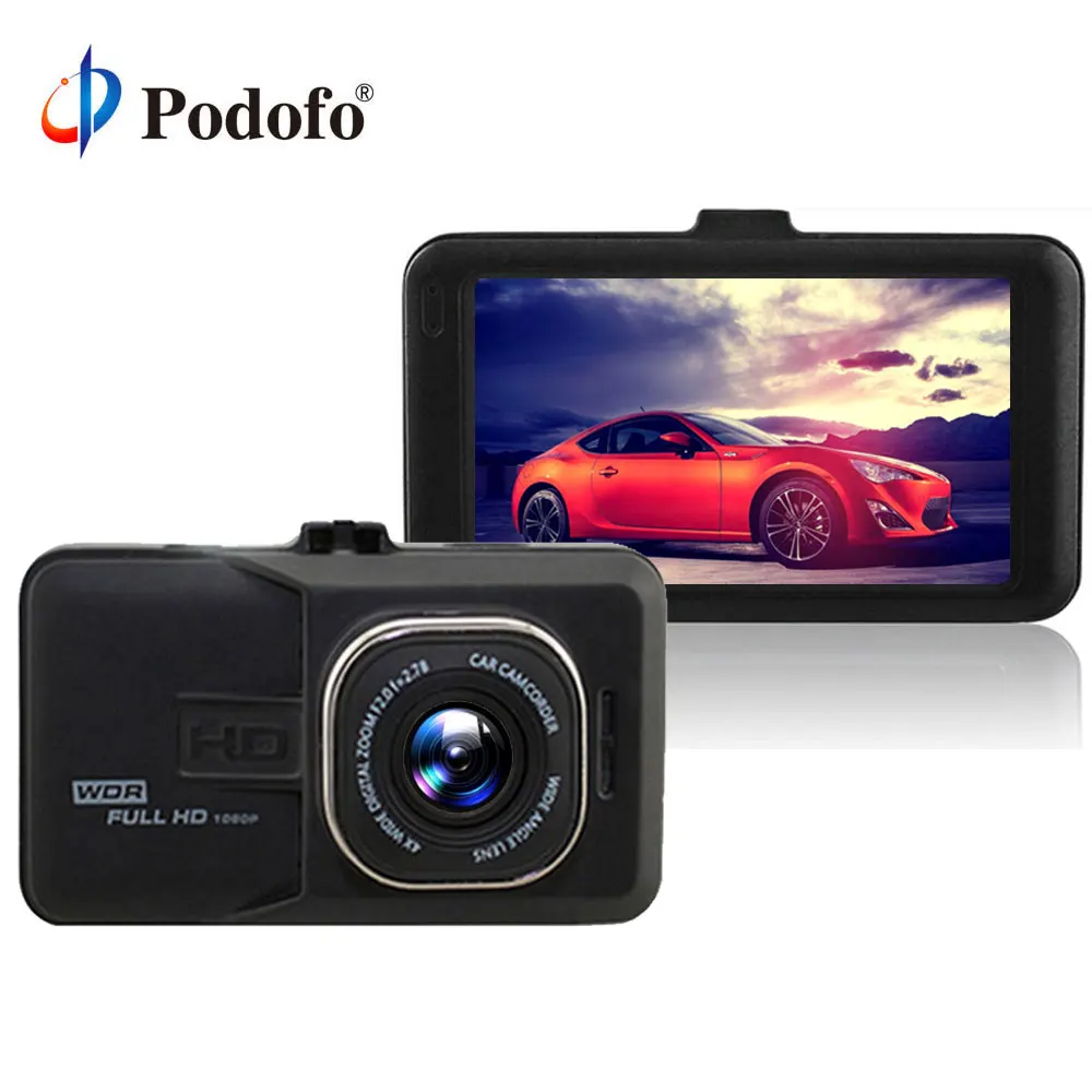 Podofo Novatek 96223 Автомобильный видеорегистратор Full HD 1080 p Регистраторы 3 0 дюймов Dashcam