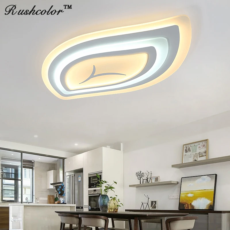 Новая современная ультра тонкая Светодиодная потолочная лампа креативная для