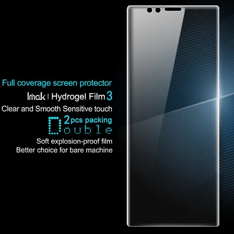 front screen 2pcs IMAK Hydrogel III 3 для sony Xperia 1 задний экран протектор 2 шт полное покрытие Передняя или задняя мягкая защитная пленка не стекло - Цвет: front screen 2pcs