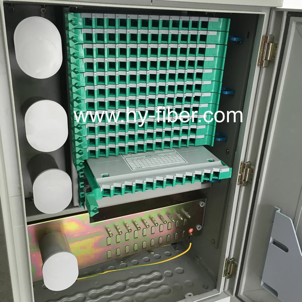 Открытый шкаф оптоволоконный распределительный SMC 144 волокно FTTH HY-18-C144A |
