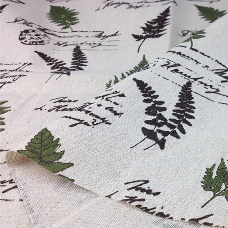 Diy льняная печатная ручная работа ткань для сумки тканевая скатерть игрушка