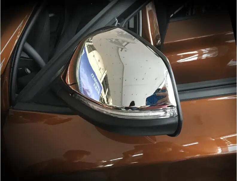 Для BMW X1 F48 2016 2017 зеркало/материя ABS Хромированная пластиковая Боковая дверь
