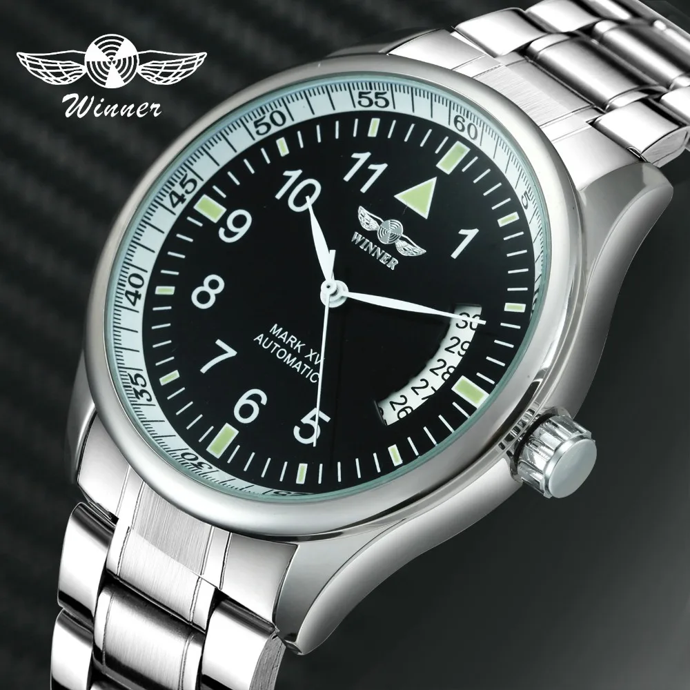 Часы наручные WINNER Мужские механические Классические Автоматические с ремешком
