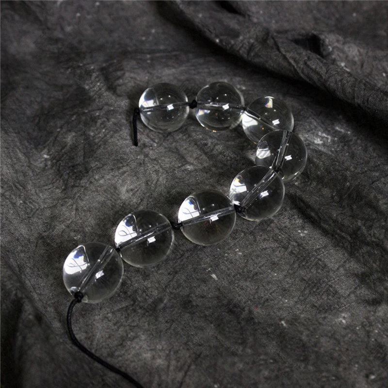 Стеклянные анальные бусины для заднего двора Анальная пробка точки g порно