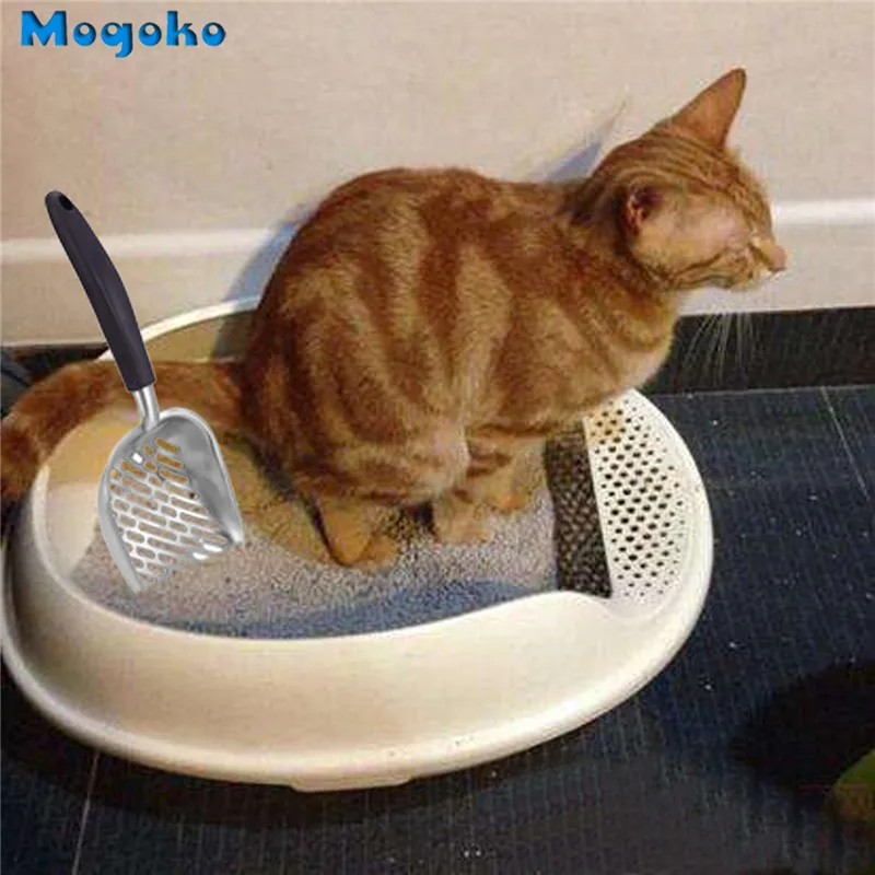 Mogoko 1 шт., новинка, металлическая Полезная Лопата для кошачьего туалета, Песочная Лопата для домашних животных, артефакт, товары для собак из нержавеющей стали, металлические совок для уборки, совок