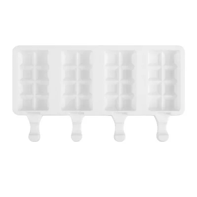 Ice Cream Mold SILIKOLOVE форма решетки форма для мороженого, силиконовая форма для приготовления мороженого, замороженная С Деревянными Палочками helado sorvete - Цвет: Ice Cream Mold