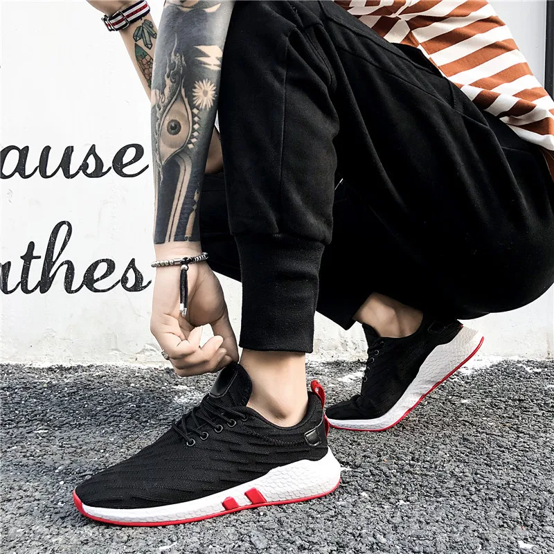 Men Casual Shoes Sneakers Brand Male Flats Breathable Mesh Slip On High Quality Loafers Spring Autumn Fashion | Обувь