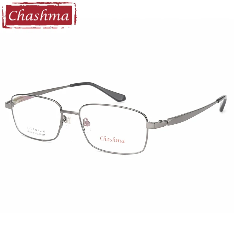 Серый Оправа титан мужские очки для компьютера прозрачные квадратные оправы для мужских очков - Цвет оправы: Серый