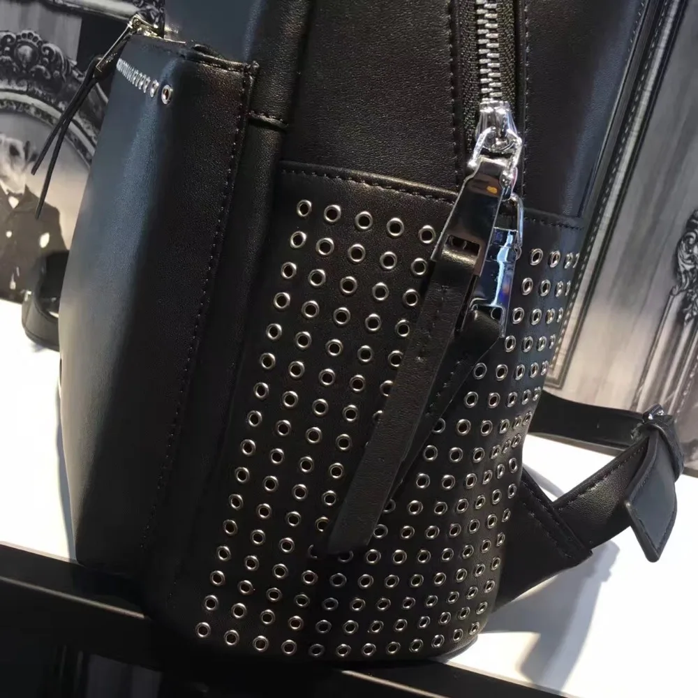 Рюкзак для женщин 2017 натуральная кожа унисекс дизайнер известный бренд ноутбук