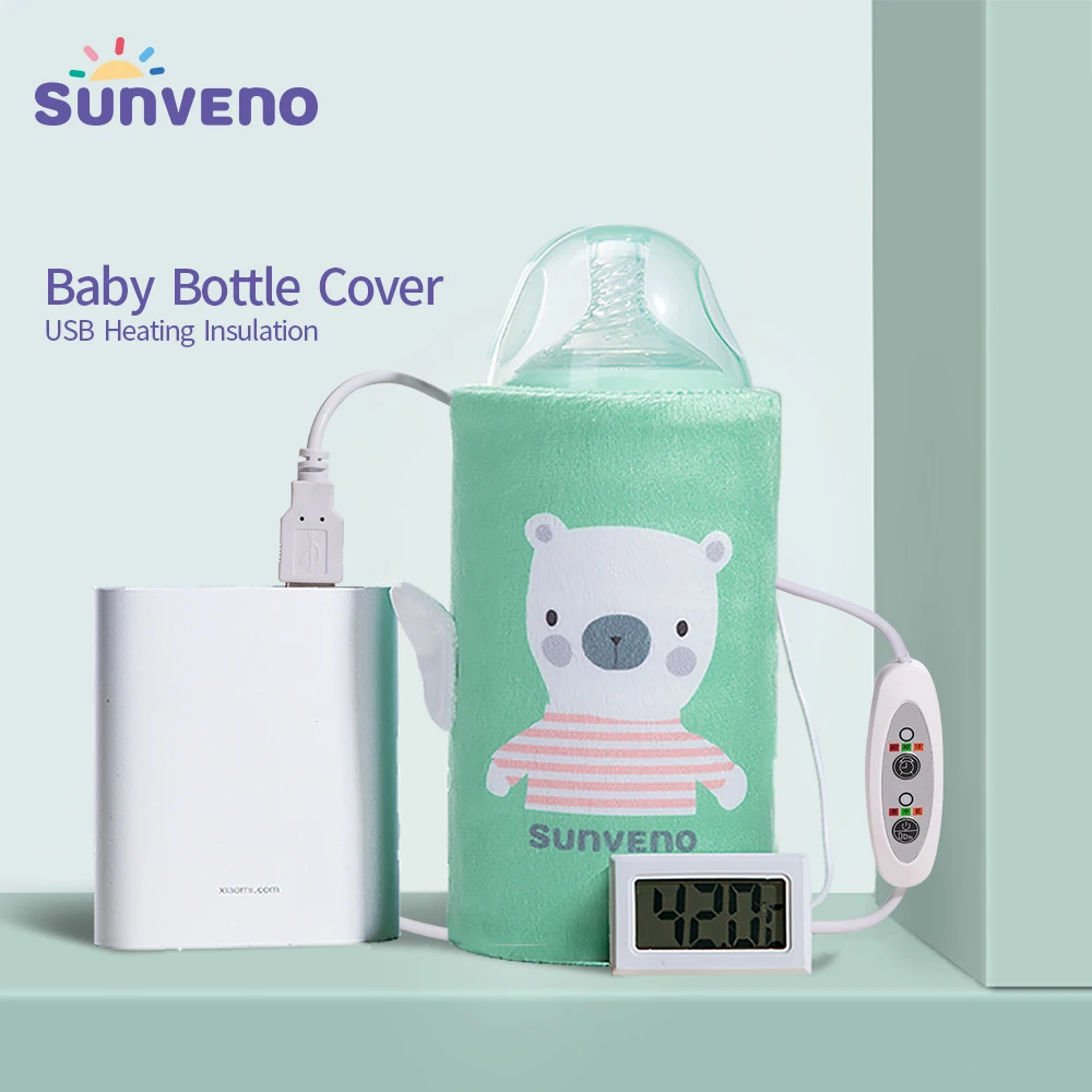 SUNVENO портативный Подогреватель бутылочек для молока для младенцев usb зарядка Подогрев Термосумка держать ребенка молоко или вода в тепле