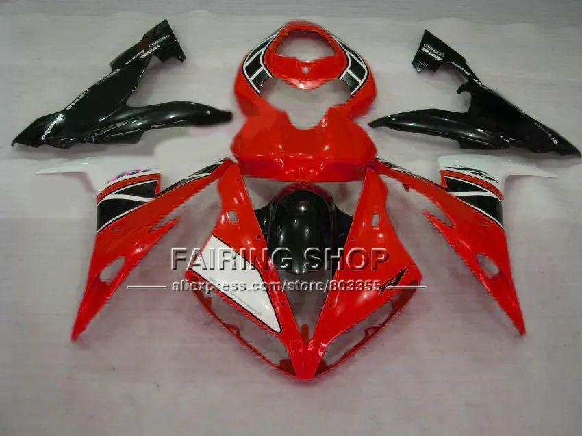 Заводские Обтекатели для мотоциклов YAMAHA R1 2004 2005 2006 YZFR1 YZF1000 04 05 06 красно черные