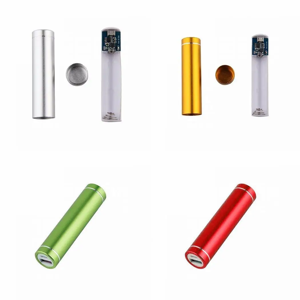 Мини Чехол без аккумулятора внешний аккумулятор 18650 ручка для usb кабель зарядное