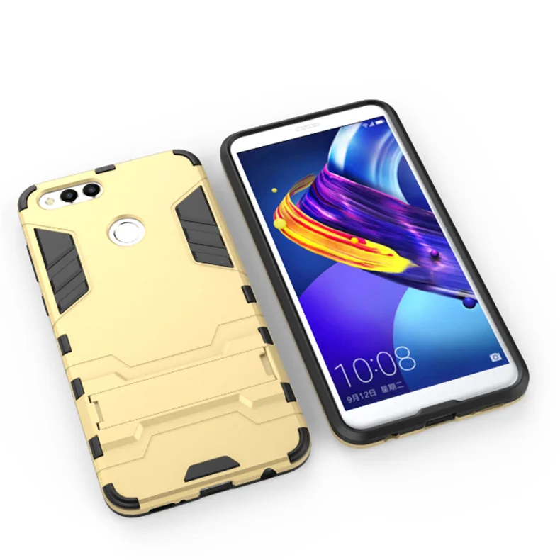 Бронированный чехол подставка для телефона Huawei Mate 20 Pro Honor 10 V10 9 V9 7X Play Magic Note с