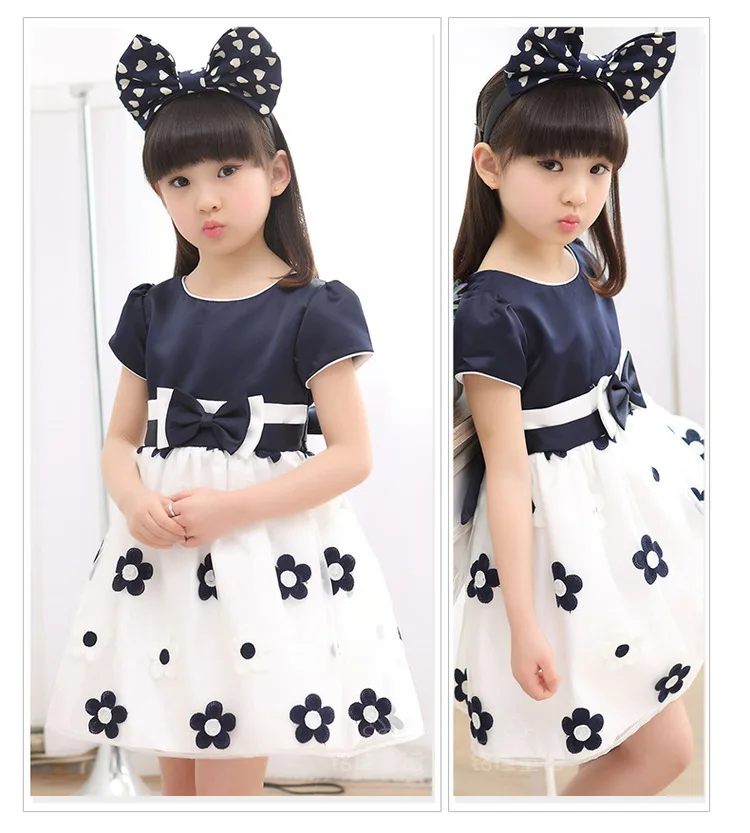 Платье для девочек 2019 летняя одежда платье принцессы с подсолнухами детская