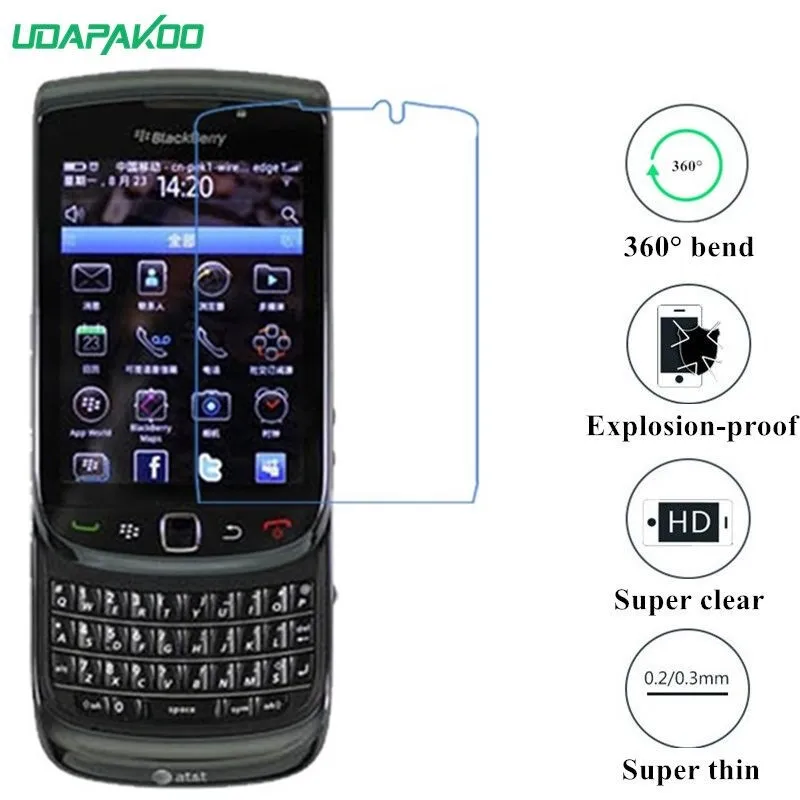 udapakoo clear Tempered (soft glass) film for Blackberry 9800/9810 Nano Explosion-proof glass Screen Protector | Мобильные телефоны
