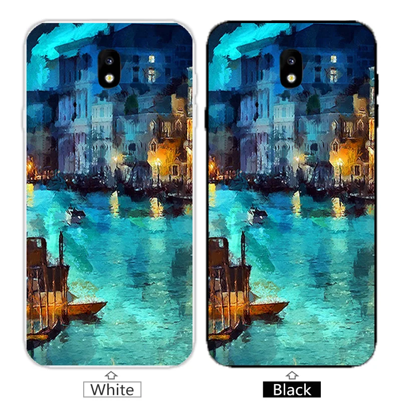 Для Samsung Galaxy J7 2017 J730F (версия ЕС) чехол для телефона мягкий TPU силиконовый Brick Road Coque |