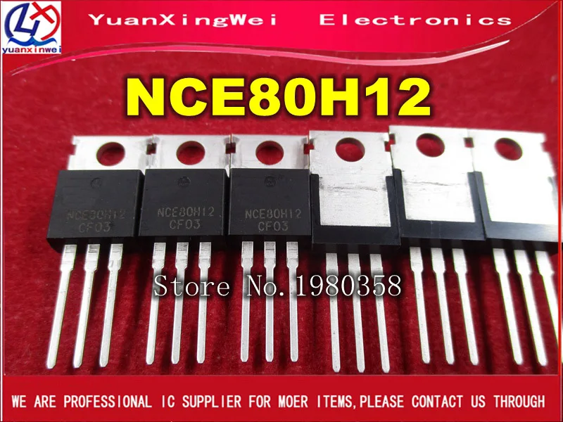 10 шт./лот NCE80H12 80V 120A N-канальная МОП-транзисторная трубка |