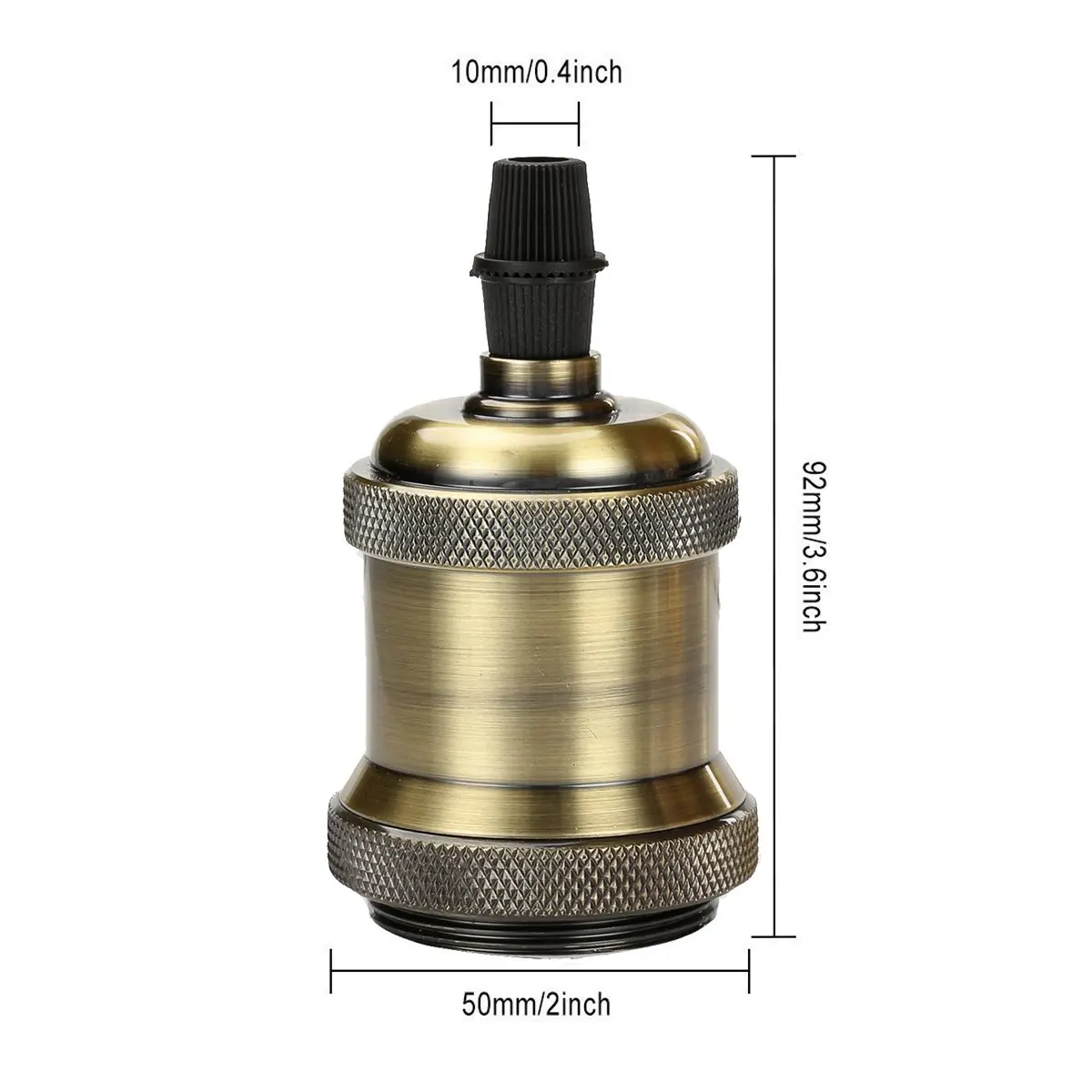 Green Bronze Ganriland винтажная лампа Эдисона E27 Цоколь потолочная розетка алюминиевый светильник ing База Ретро промышленный держатель подвесной светильник Базовый адаптер - Цвет: Green Bronze