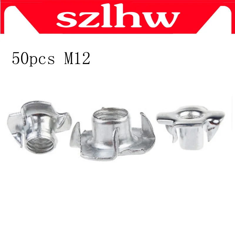 Распродажа с фабрики M12 углеродистая сталь оцинкованная четыре гайки женские 50