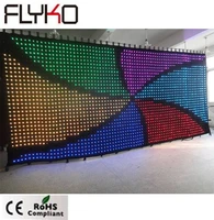10ft x 23ft commercial advertising display led dj stage vision curtain p9