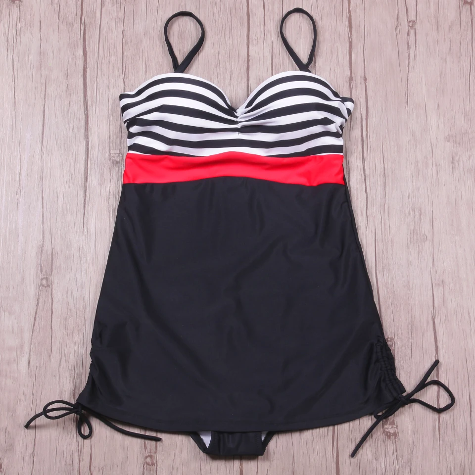 TCBSG летний Цельный купальник сексуальный для женщин в полоску Ретро стиль