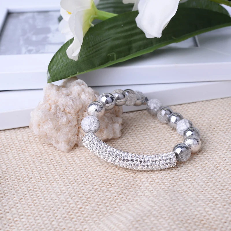 Браслет с бусинами BOJIU модные браслеты для женщин и мужчин ювелирные изделия