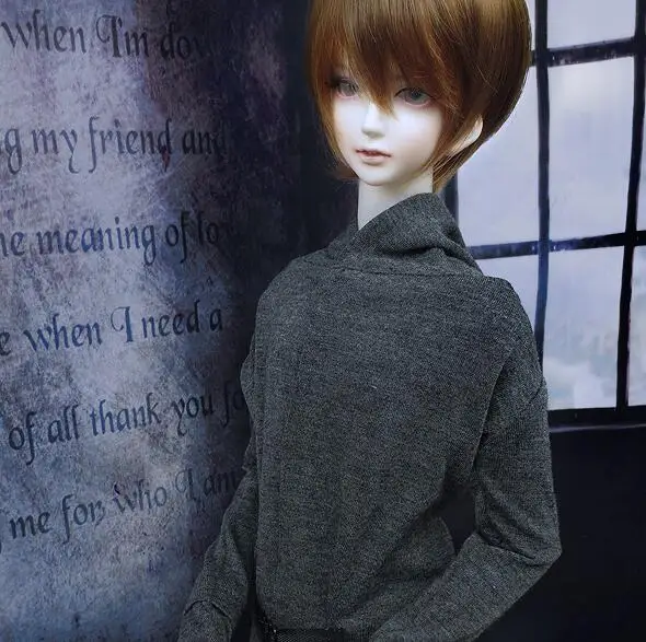 Новая кукла BJD серая толстовка с длинным рукавом для куклы 1/3 1/4 MSD|doll clothes|for bjdclothes